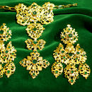 Pendientes y Broche Aderezo Antiguo