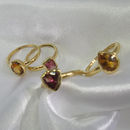 Sortija Turmalina amarilla Oval