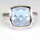 Sortija Topacio azul Fantasy