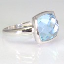 Sortija Topacio azul Fantasy