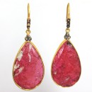 Pendientes Onix Rojo