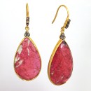 Pendientes Onix Rojo