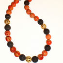 Collar Coral y Lava