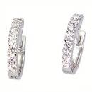 Pendientes Jazz 0.40 oro blanco Topacio