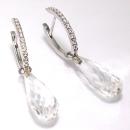 Pendientes Jazz Oval 0.40 Cristal de Roca