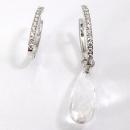 Pendientes Jazz Oval 0.40 Cristal de Roca
