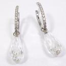 Pendientes Jazz Oval 0.40 Cristal de Roca