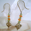 Pendientes Cornalina y Olivino