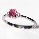 Anillo Lèa Rubí Blanco