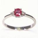 Anillo Lèa Rubí Blanco