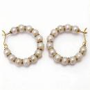 Pendientes Aros Perlas 29 mm.