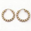 Pendientes Aros Perlas 26 mm.