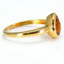 Sortija Bangladesh Turmalina amarilla Lágrima