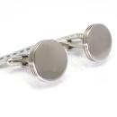 Gemelos acero Circulo