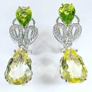 Pendientes Luxury Peridoto