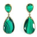 Pendientes Zahara Malaquita