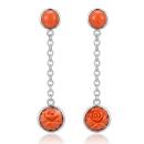 Pendientes Rosa Coral