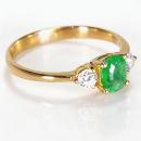 Anillo Lèa Esmeralda Oval L