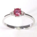 Anillo Lèa Rubí Blanco