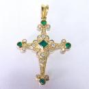 Cruz Canastillo Dorado